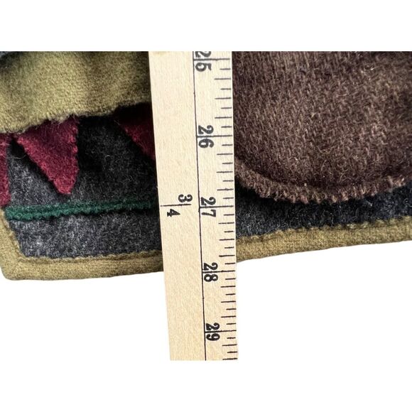 Parsley & Sage Sweater Jacket Womens S Black Multi Wool Patchwork Artful Cottage - Picture 11 of 16